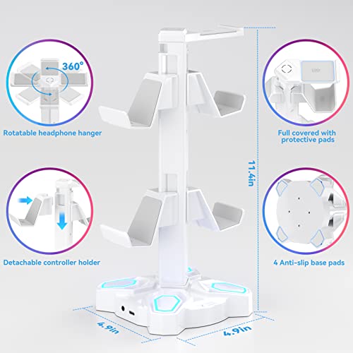 Detalle de KDD Soporte gaming de auriculares con USB