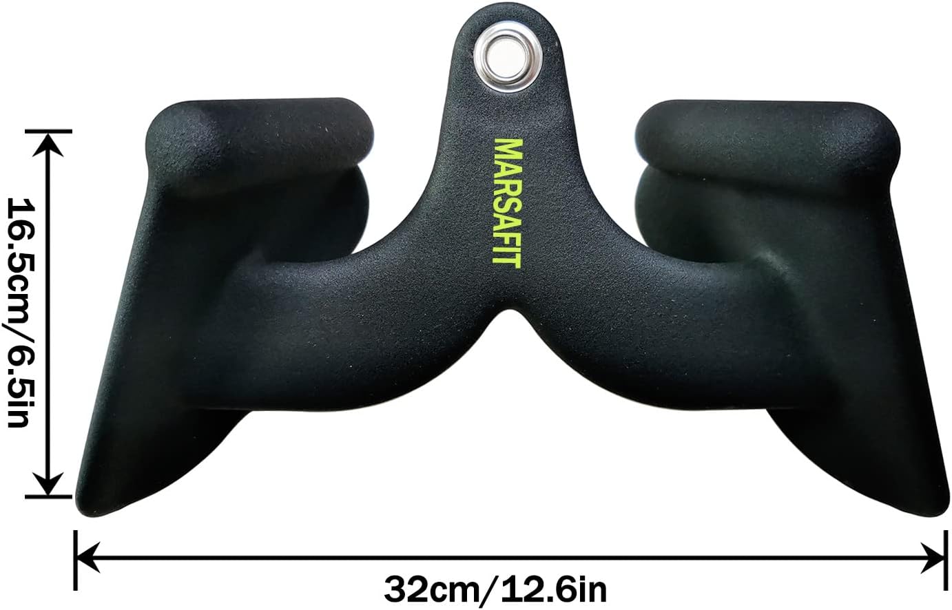 Detalle de MARSAFIT Kabelzug-Übungsstange (Lat Pulldown/Row) mit Griffen – für Bizeps, Trizeps & Rücken-Training bis 400 kg