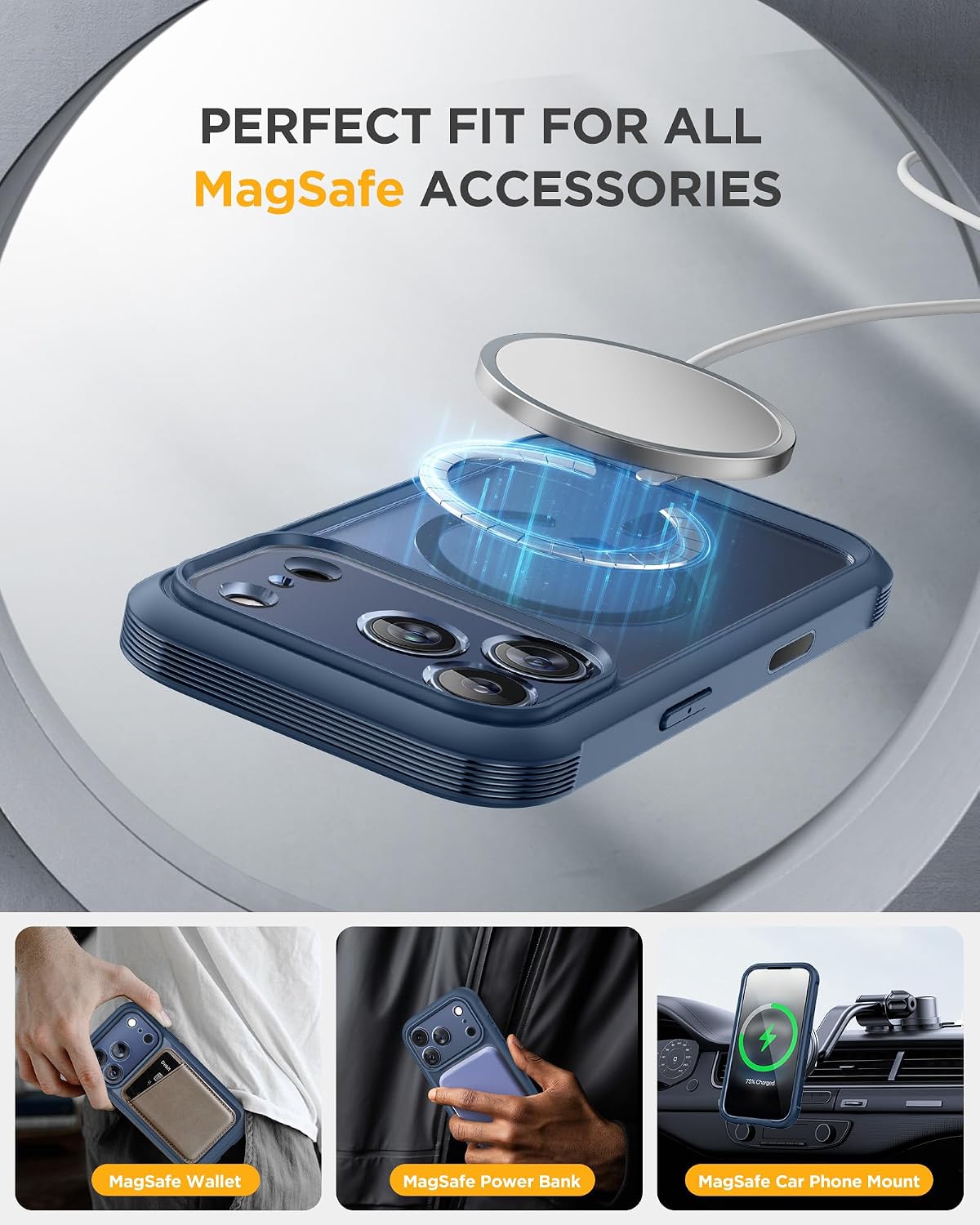 Thumbnail 4 de Miracase iPhone 17 Pro Max magnetic case 6.9"