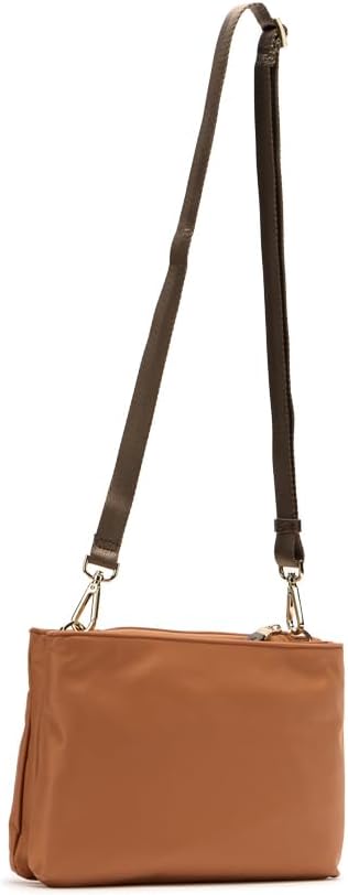 Thumbnail 2 de Mandarina Duck Hunter Pochette, Femme — petit nylon brillant avec détails en cuir synthétique