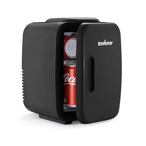 Detalle de Enventor Mini Fridge 4 Litre: Compact, Dual-Power Cooler for Home and On the Go