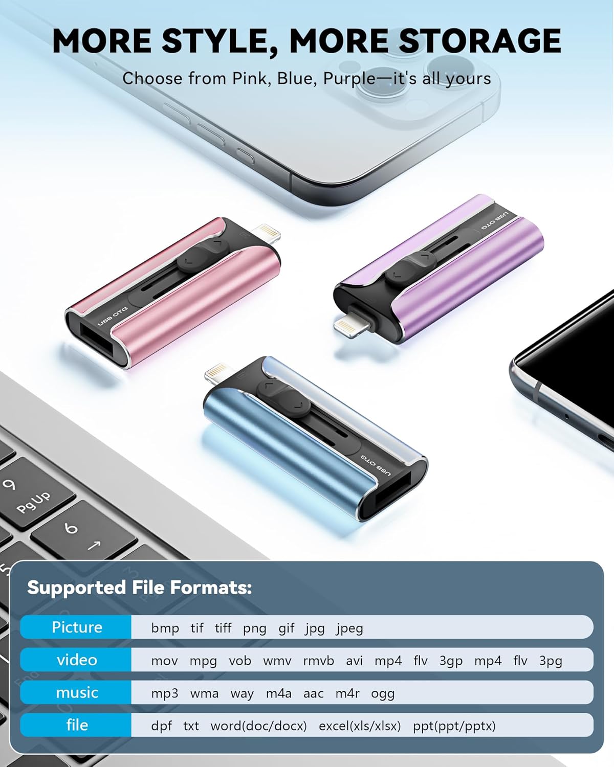 Thumbnail 4 de MFi Certified 256GB Flash Drive for iPhone