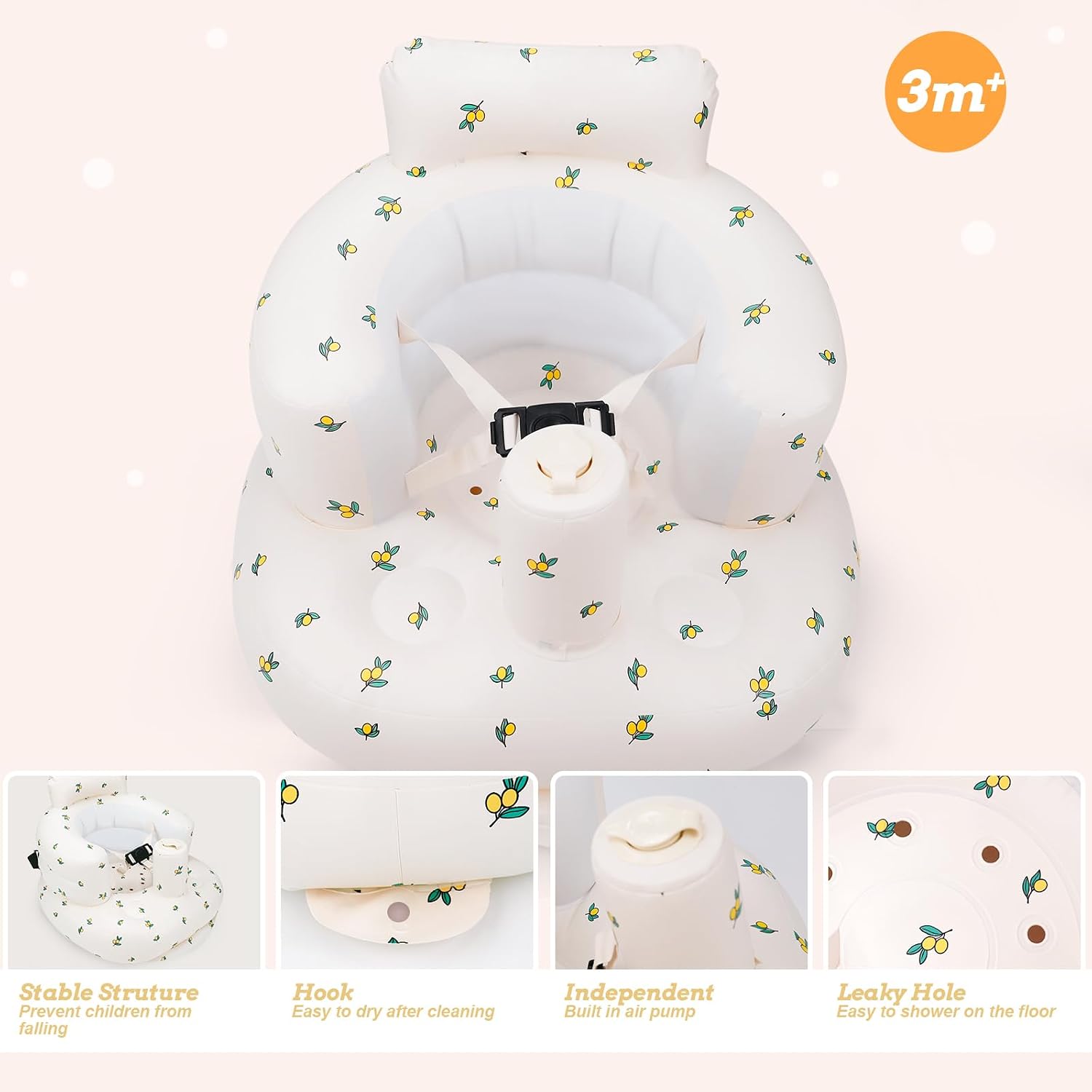 Detalle de AirSwim Baby Inflatable Seat 3‑Point Harness