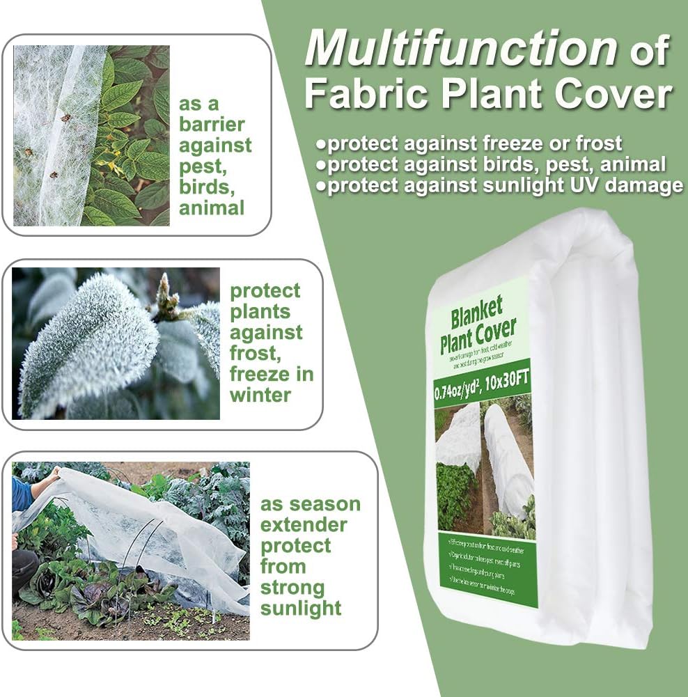 Thumbnail 5 de Valibe 10 ft x 30 ft Floating Row Cover, 0.9 oz/yd² Garden Fabric