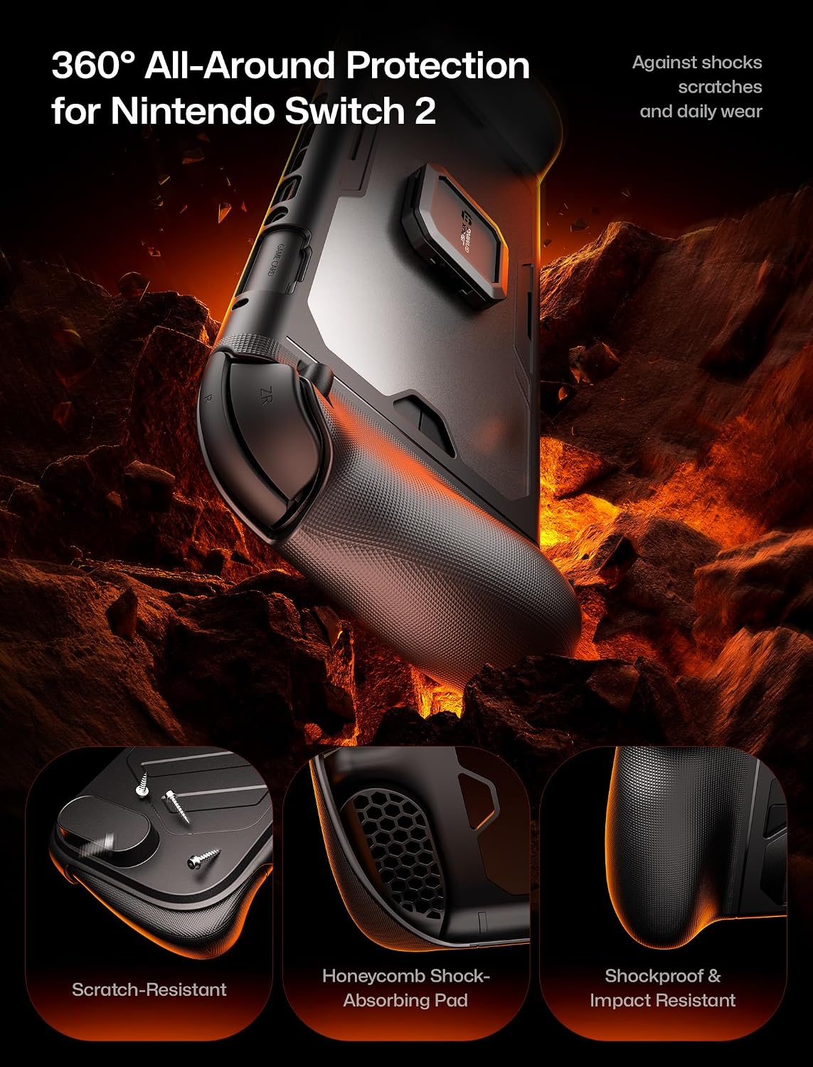 Detalle de JSAUX PC0121 Protective Case for Switch 2