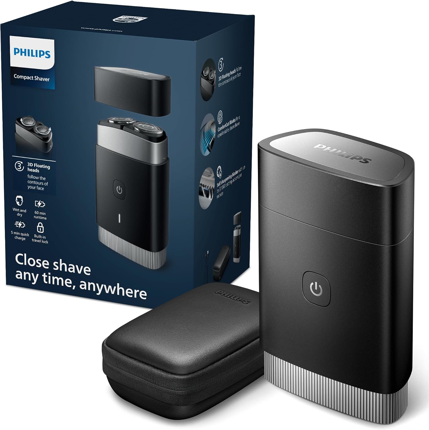Detalle 2 de Philips Men's Electric Travel Shaver PQ206/18 review