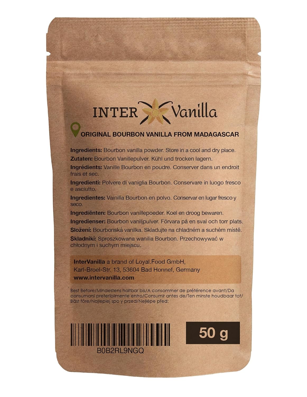 Thumbnail 6 de InterVanilla Bourbon Vanillepulver 50 g – 100% Bourbonvanille, Madagaskar