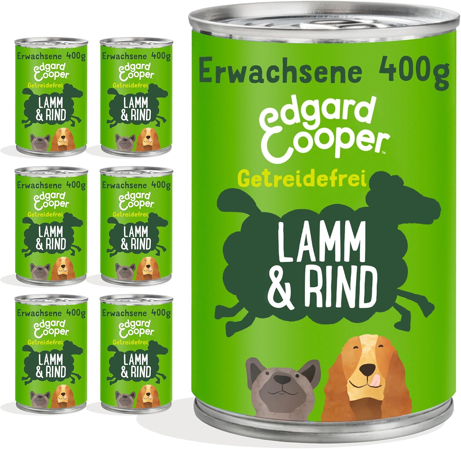 Detalle de Edgard Cooper Nassfutter für Hunde – Huhn & Truthahn, grain-free, 800 g × 6 (Getreidefrei)