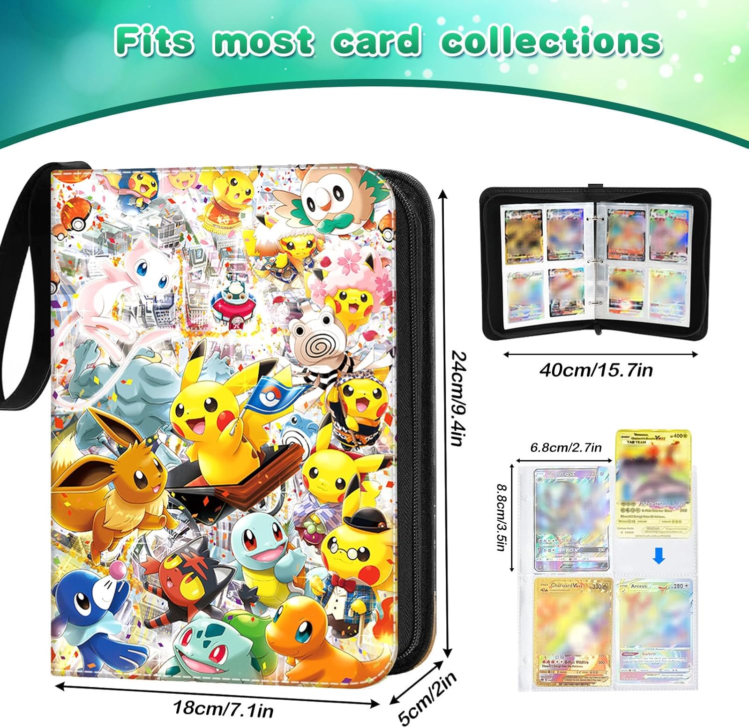 Thumbnail 1 de Sammelalbum für Karten 400 Karten Kapazität