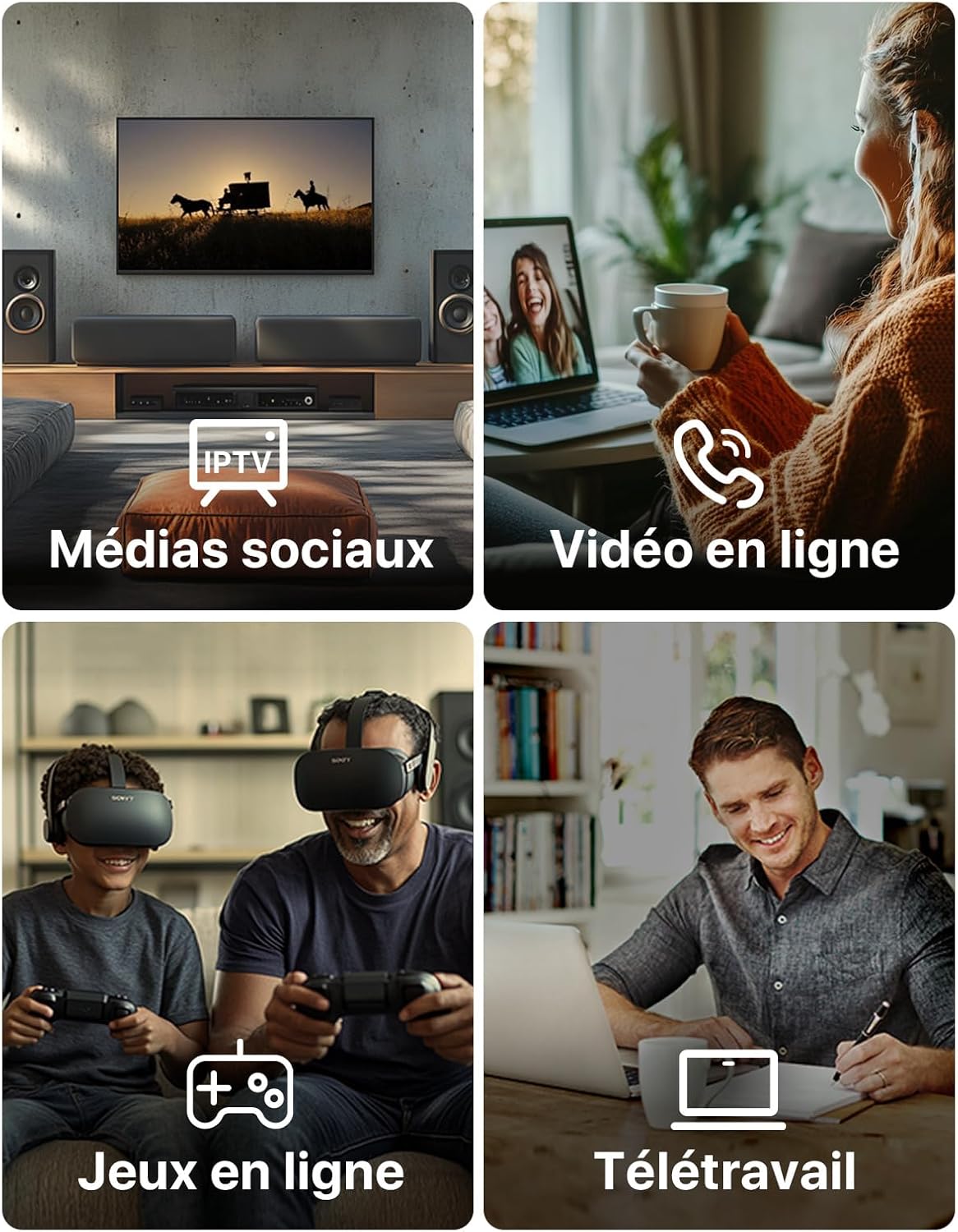 Thumbnail 4 de Tenda RX12 Pro : routeur WiFi 6 AX3000 dual band Gigabit 4 ports, WiFi+ Mesh