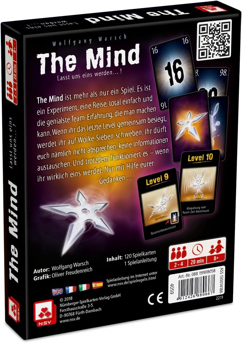 Thumbnail 1 de NSV 4059 The Mind Juego de cartas 🎲