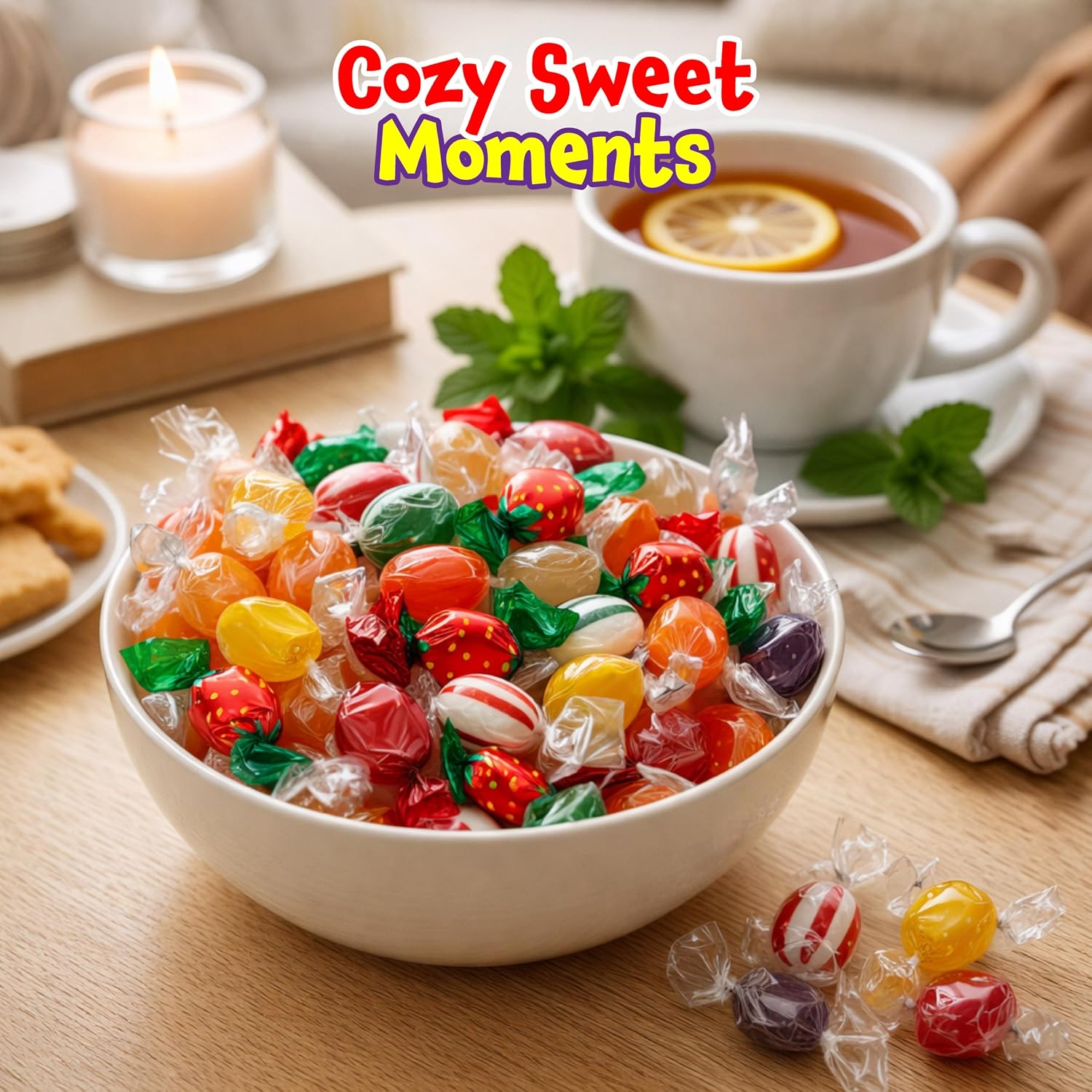 Detalle 1 de FUNTASTY Old Fashioned Hard Candy Assortment, 2 lb, Individually Wrapped