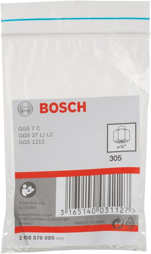 Detalle 2 de Bosch Accessories Spannzange mit Spannmutter Ø 1/4'' – geeignet für Geradschleifer