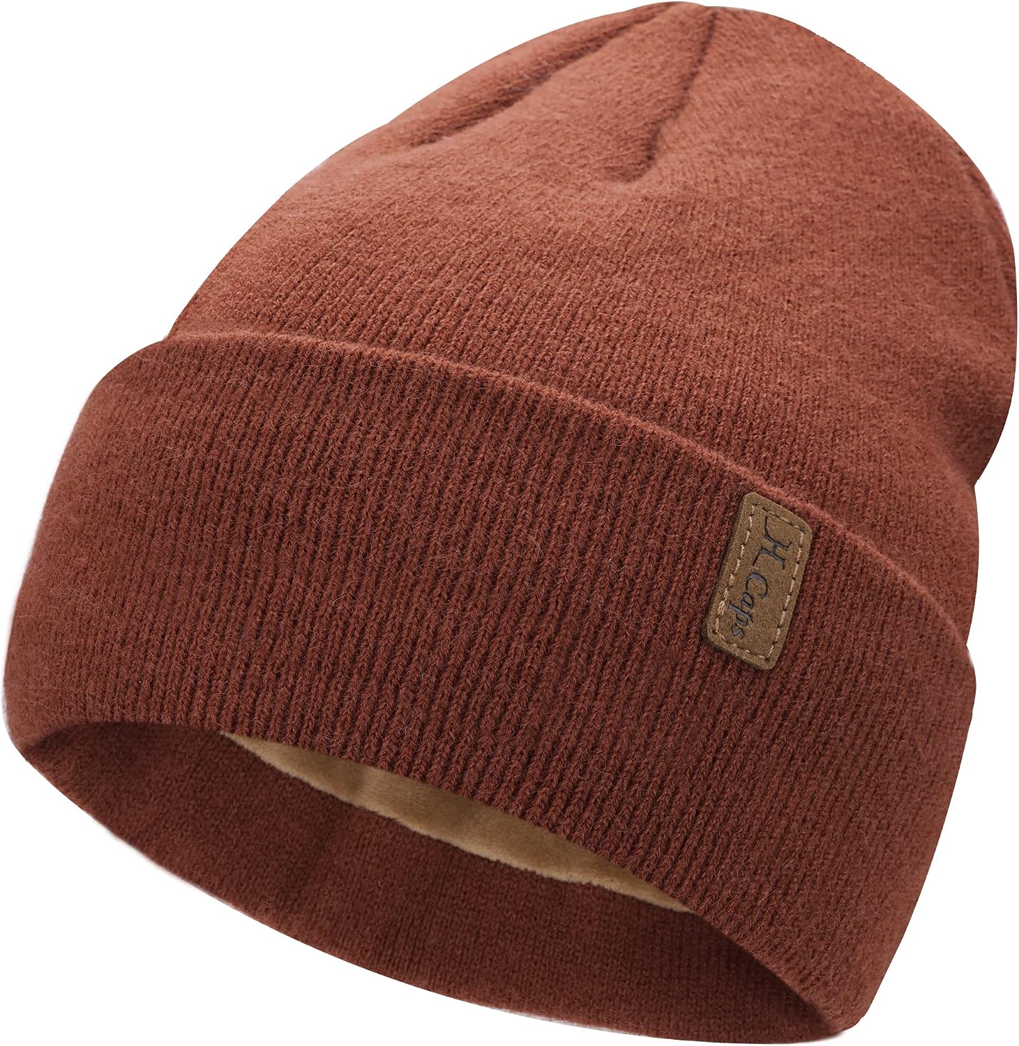 Detalle de Cappello invernale Beanie con fodera in pile 22,5 cm