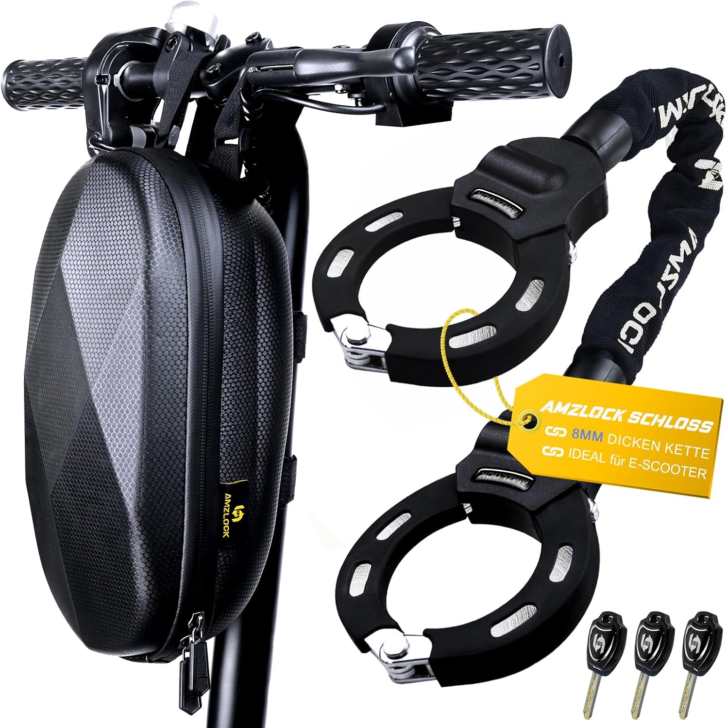 Detalle de AMZLOCK E Scooter Schloss 75cm đ