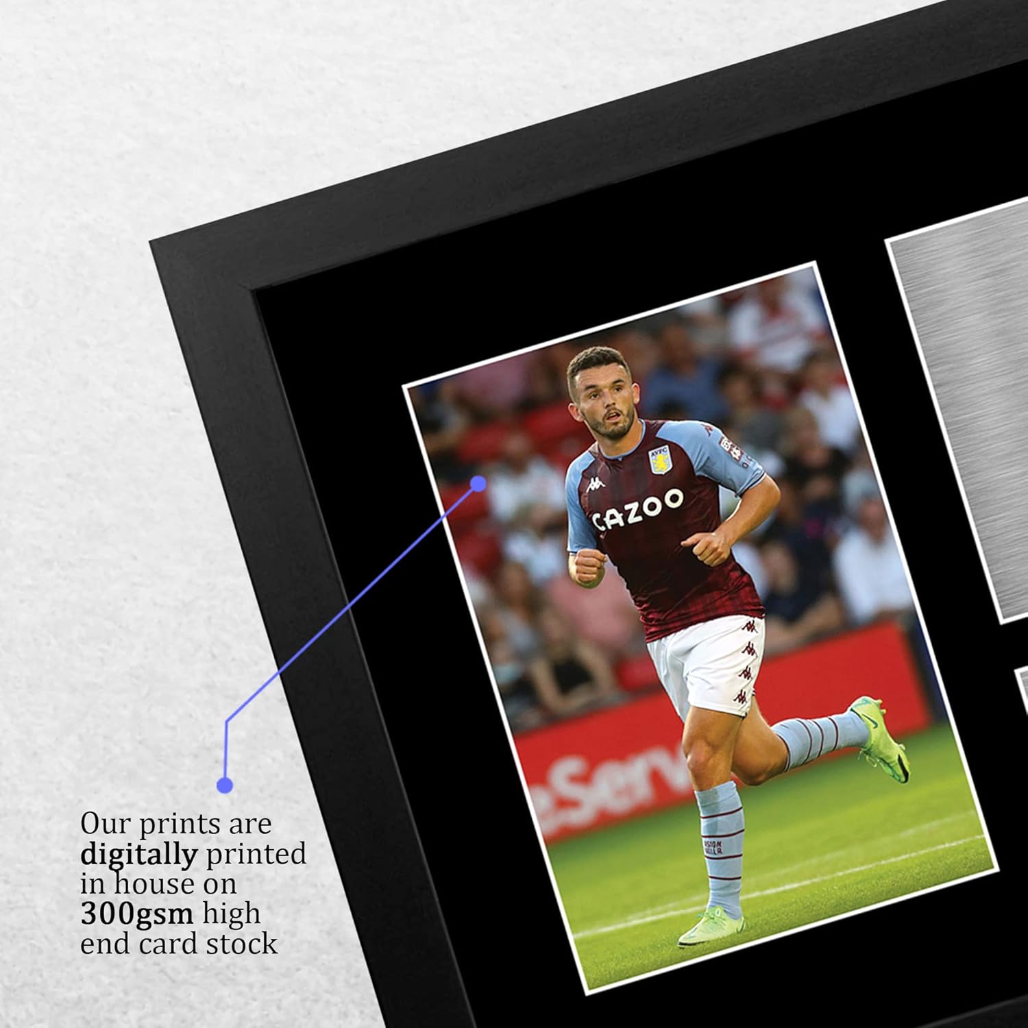 Thumbnail 3 de HWC Trading FR A4 John McGinn Aston Villa Framed Autograph Photo
