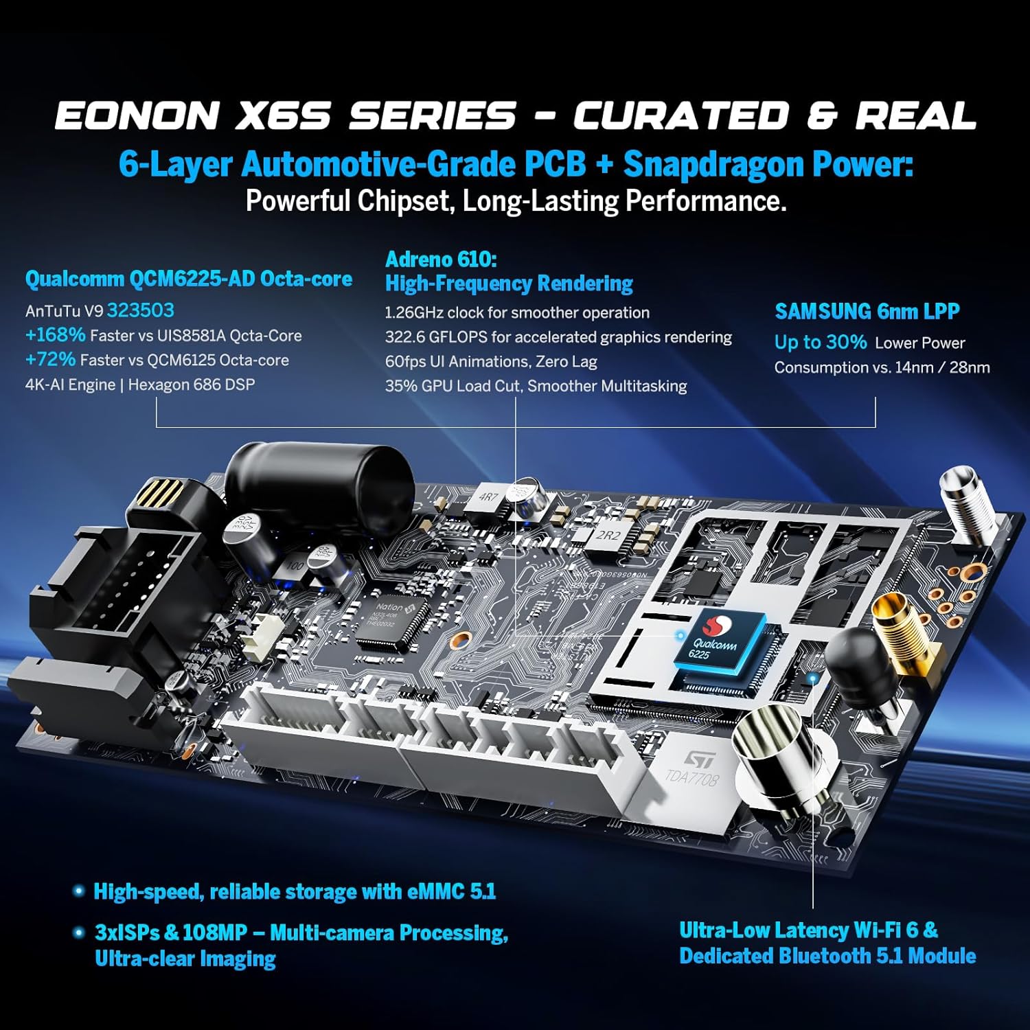 Thumbnail 1 de Eonon GMX6S-PRO 8" QLED Car Stereo for Chevy/GMC/Buick (2007-2013): Powerful, Plug & Play Entertainment