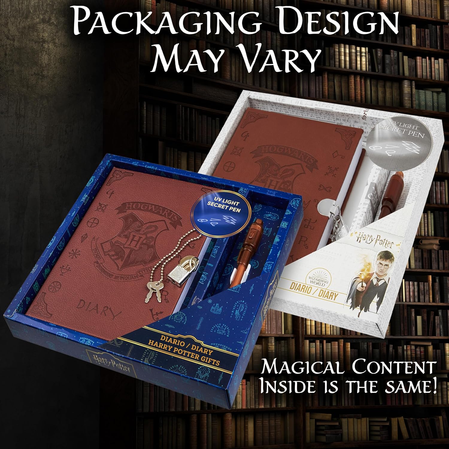 Detalle 2 de Harry Potter Lockable Diary UV Invisible Ink Pen ✍