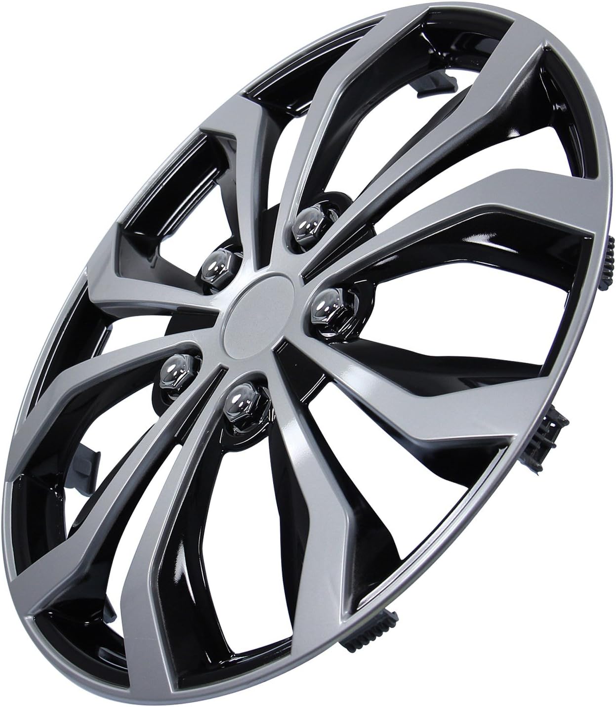Thumbnail 3 de cartrend Daytona Universal Radzierblenden 15 Zoll – Schwarz/Silber, 4er-Set