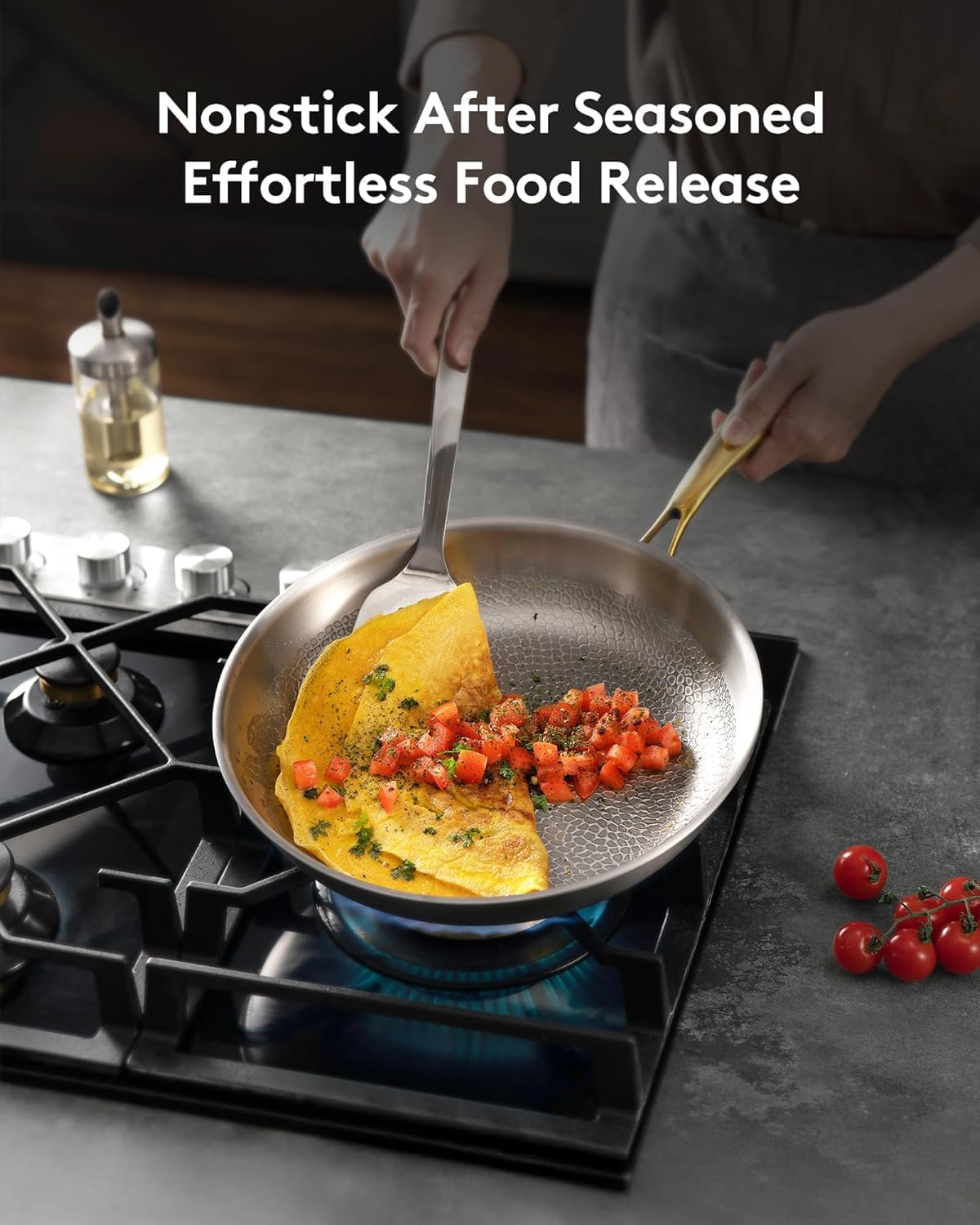 Thumbnail 3 de Titanium Pans for Cooking – 8/10/12 Inch Pure Titanium Skillet Set with Lids