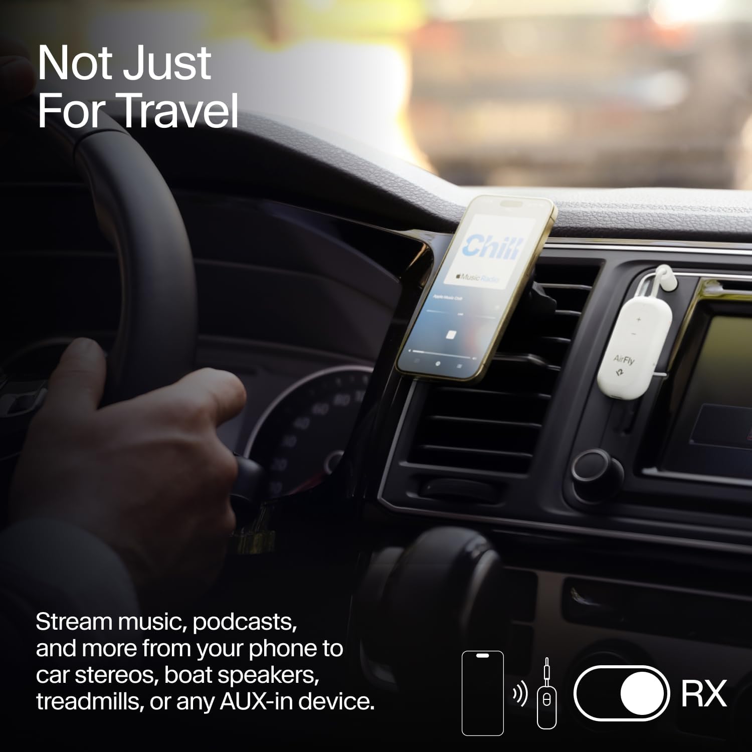 Thumbnail 3 de AirFly Pro 2 Bluetooth-Adapter für Flugzeug & Co. – AUX-Sender/Empfänger (Bluetooth 5.3, aptX HD)