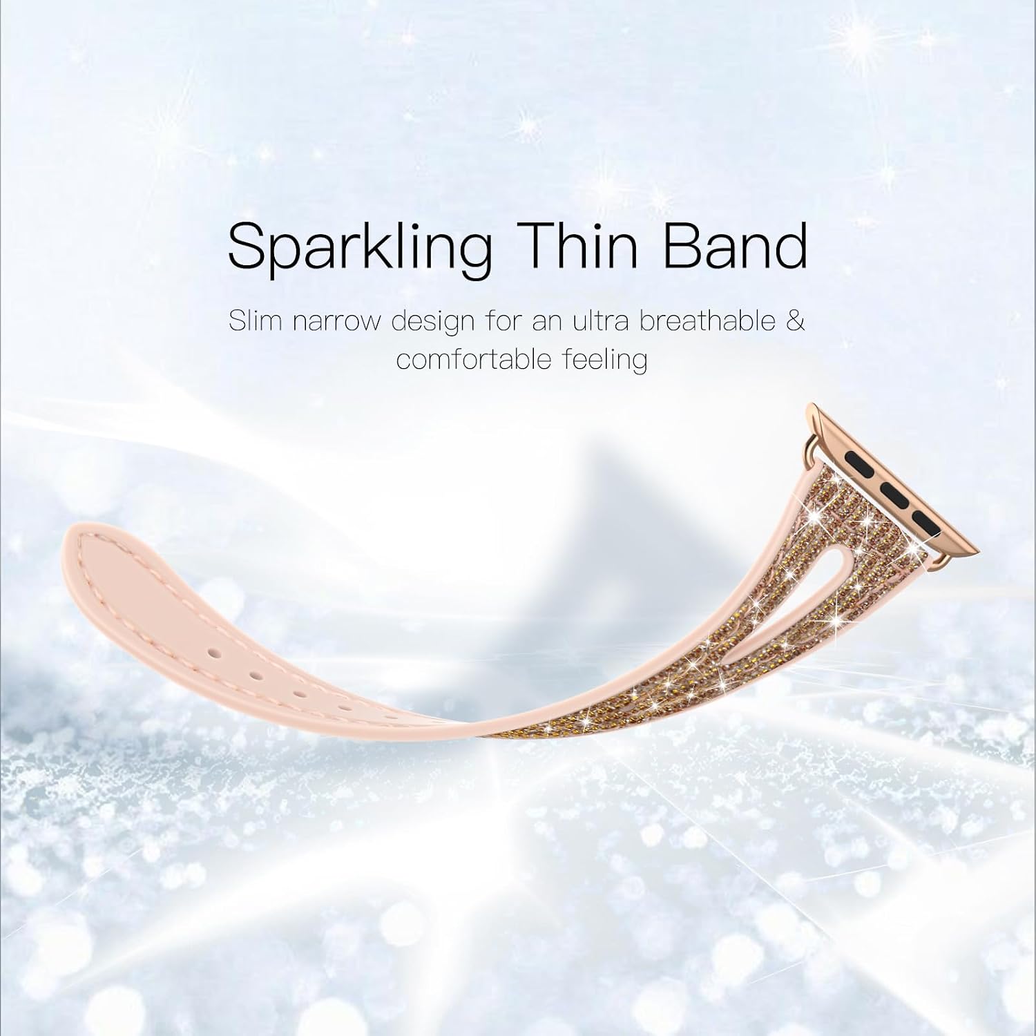 Thumbnail 5 de Tuocal Bling watch strap 41mm silicone