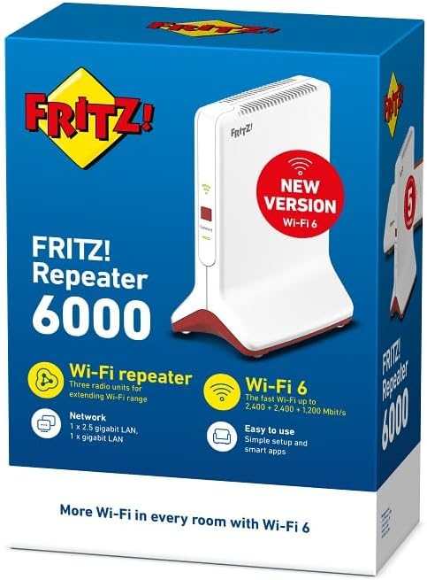 Detalle 2 de Fritz!Repeater 6000 - Extensor Wi-Fi 6, Mesh y Gigabit 🌐