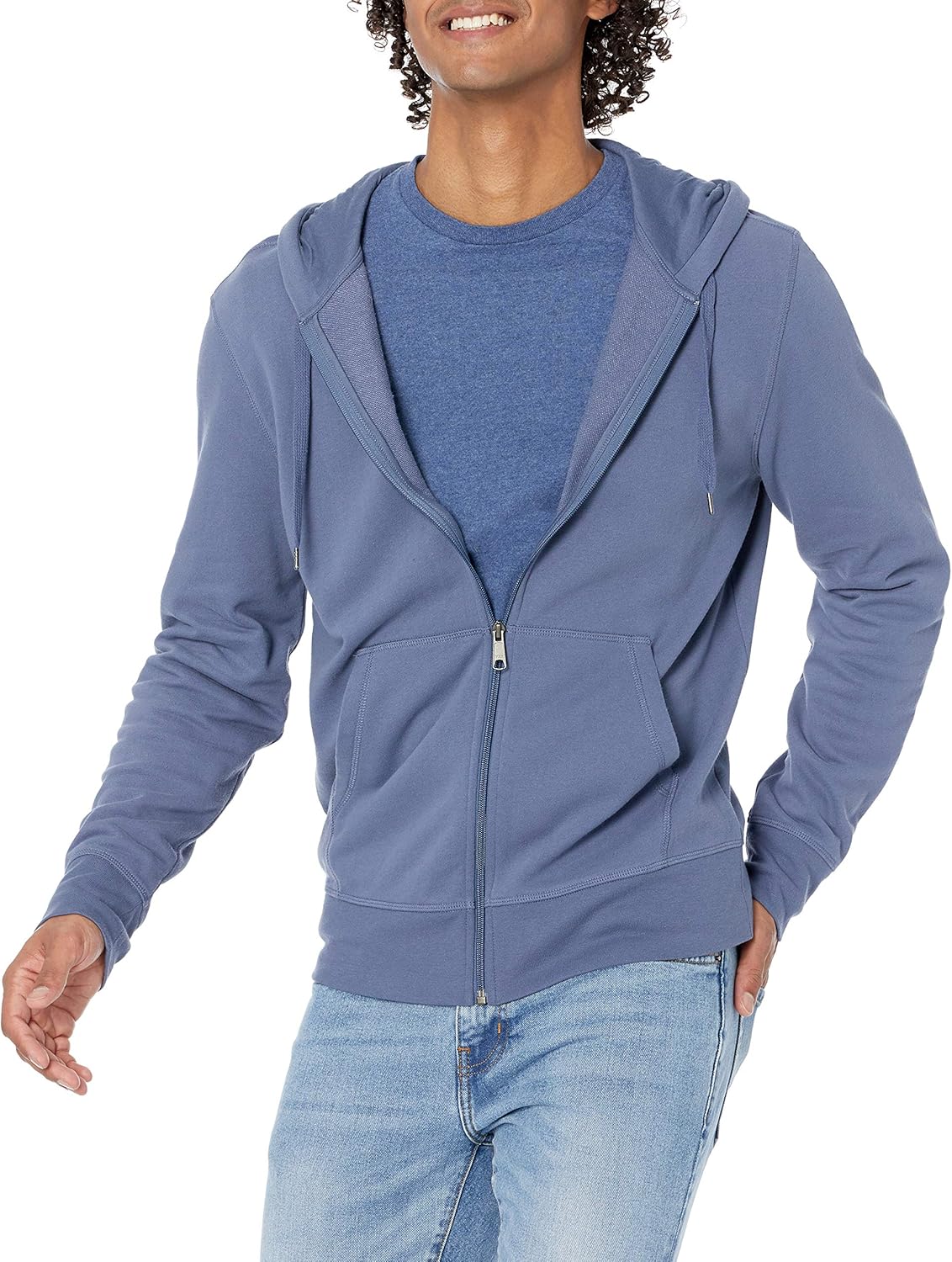 Thumbnail 5 de Amazon Essentials Uomo felpa leggera con cappuccio in French terry e zip integrale