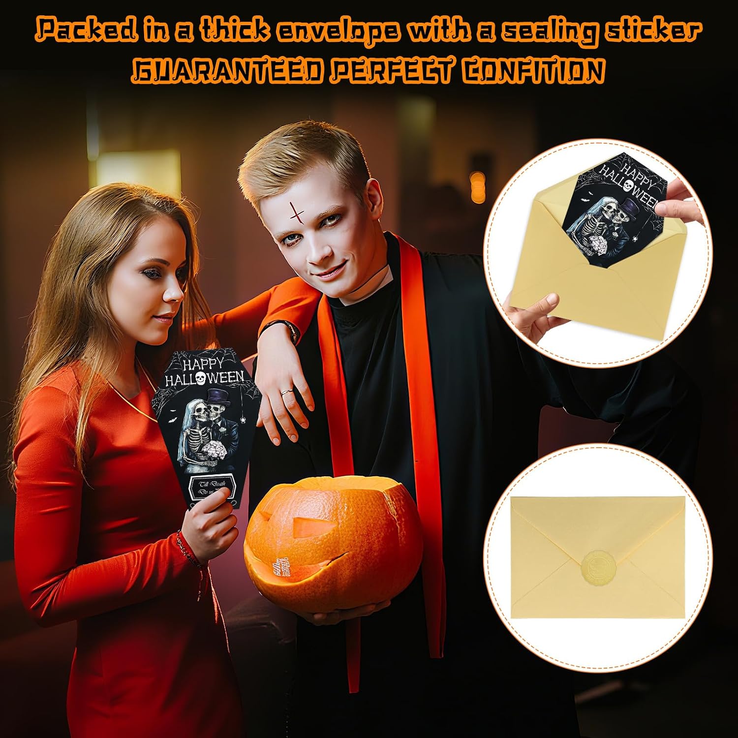 Thumbnail 5 de FLYAB C250613548 Halloween Card, 3D Gothic Coffin Design with Envelope