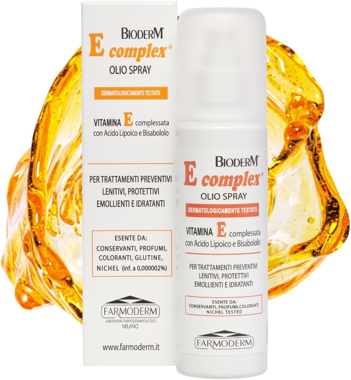 Detalle de BIODERM Vitamina E Complex Olio Spray 125 ml