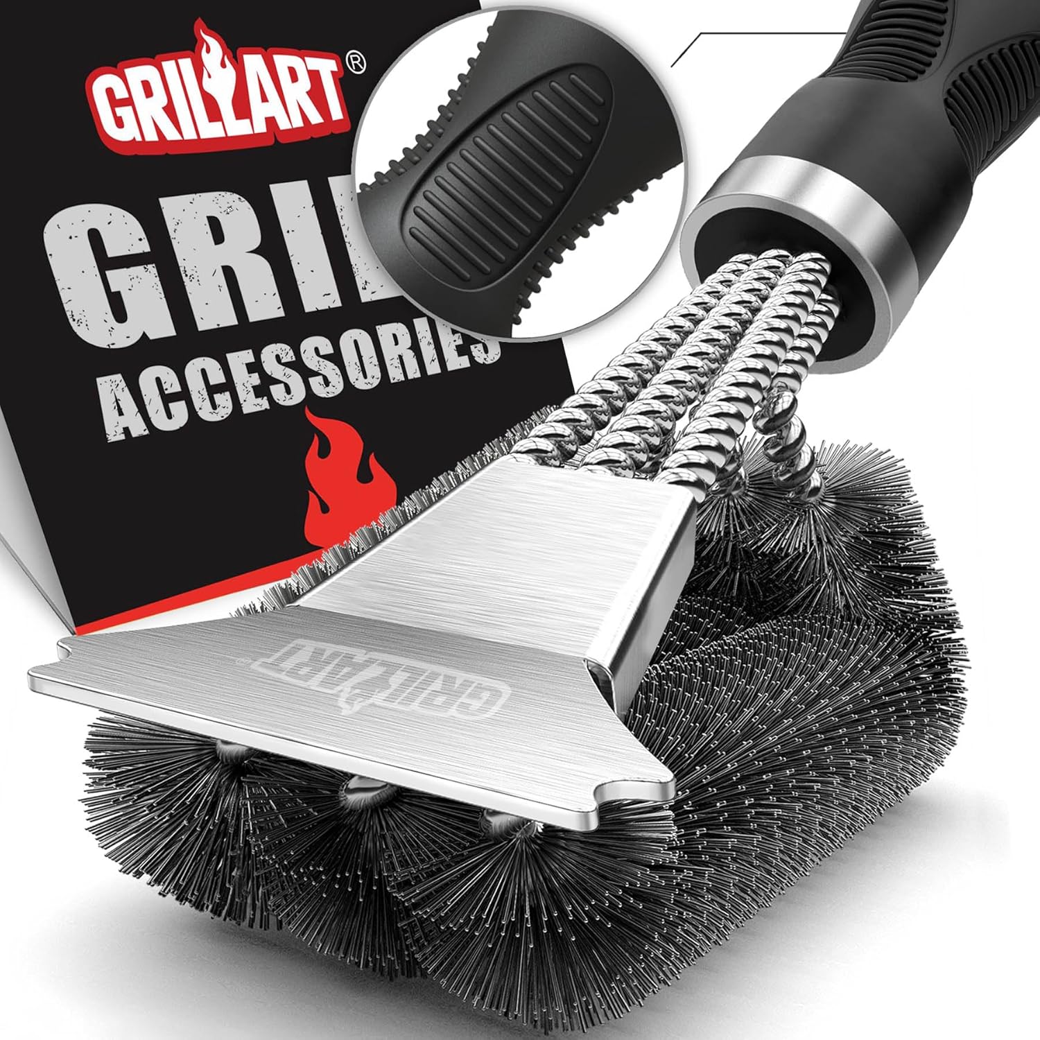 GRILLART Wizard Tool BR-8115 grill brush for grates