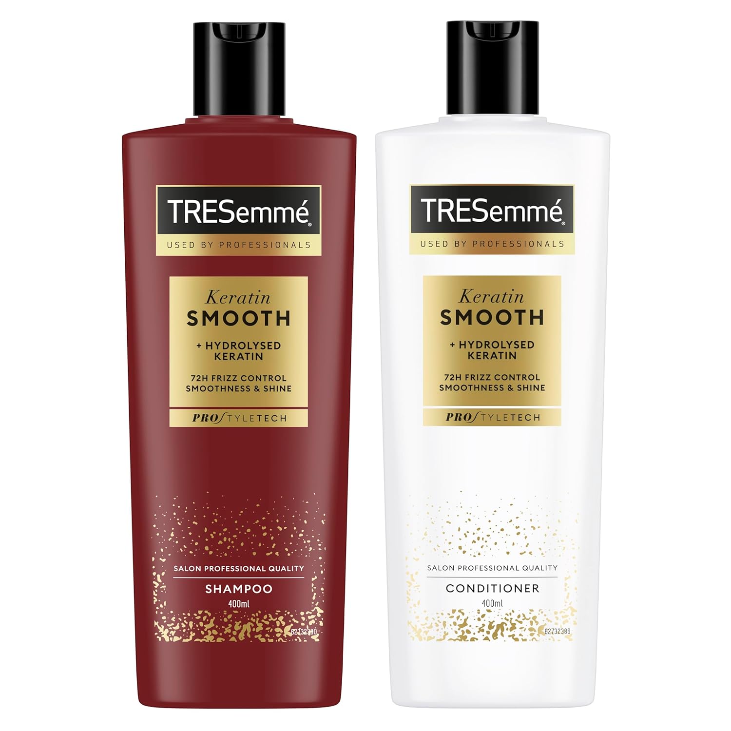 Detalle de TRESemmé Anti-Frizz Set Keratin Smooth: Shampoo + Conditioner für glatte, glänzende Haare