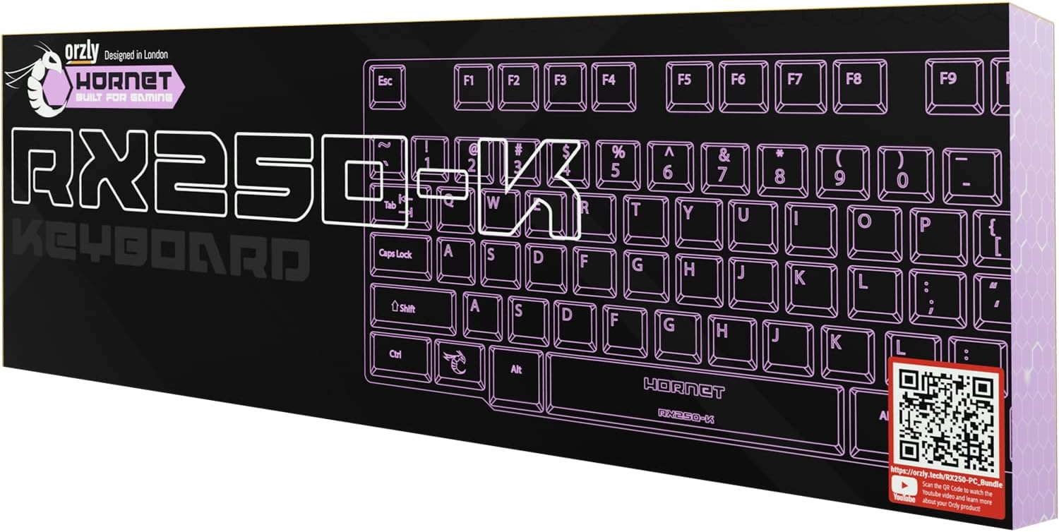 Thumbnail 1 de Orzly RX-250 Hornet RGB Wired Gaming Keyboard
