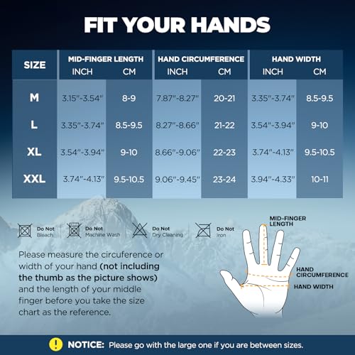Thumbnail 6 de krosa 5-Layer Winter Gloves –20°F touchscreen-friendly