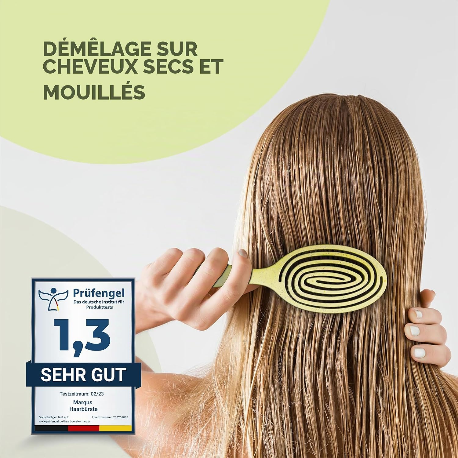Detalle de MarQus Innovante Brosse Démêlante — pour enfants et tous les types de cheveux