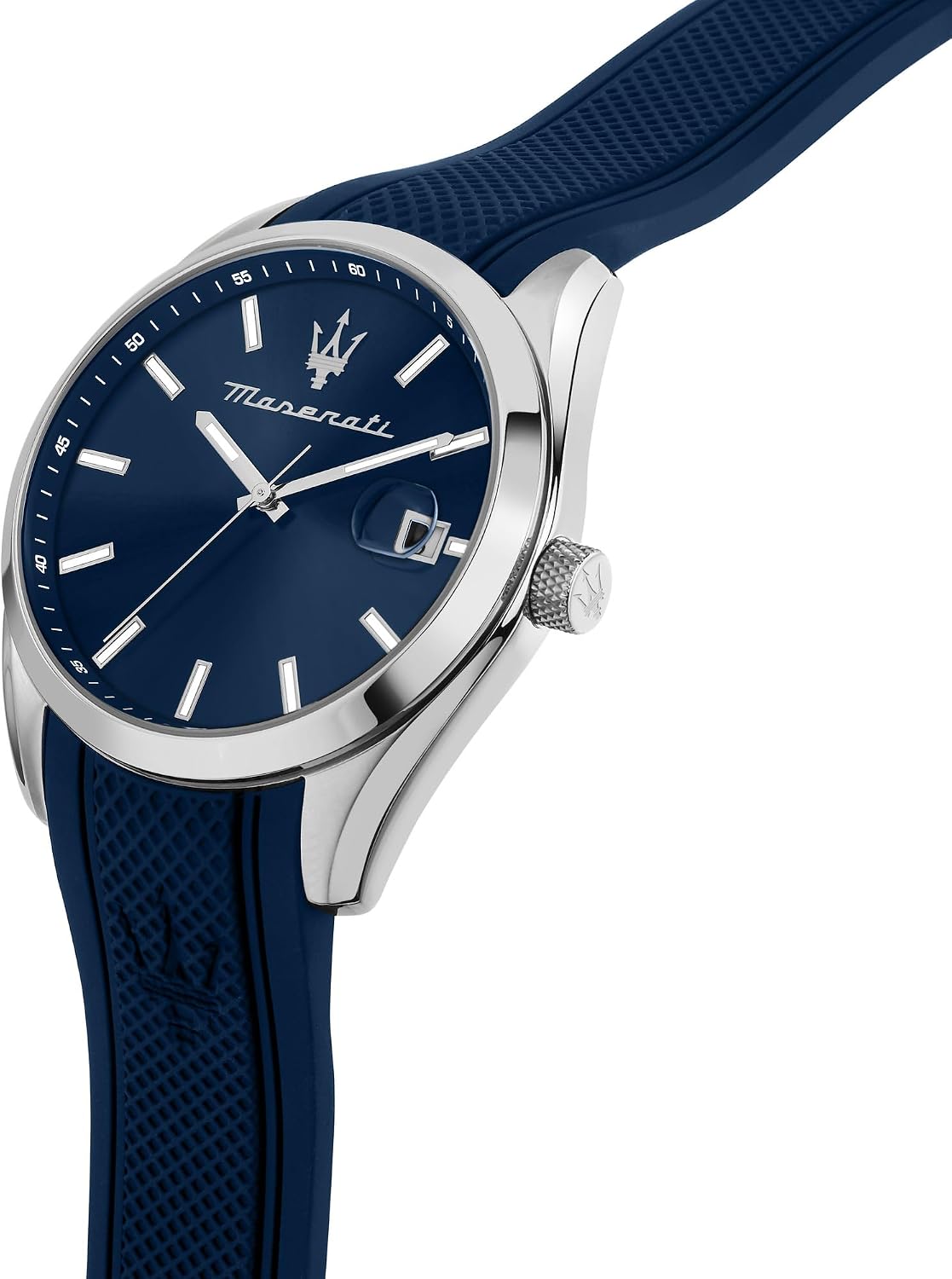 Thumbnail 5 de Maserati Attrazione Orologio da Uomo, Tempo e Data – Quarzo, Cassa 43 mm, Cinturino in Silicone Blu