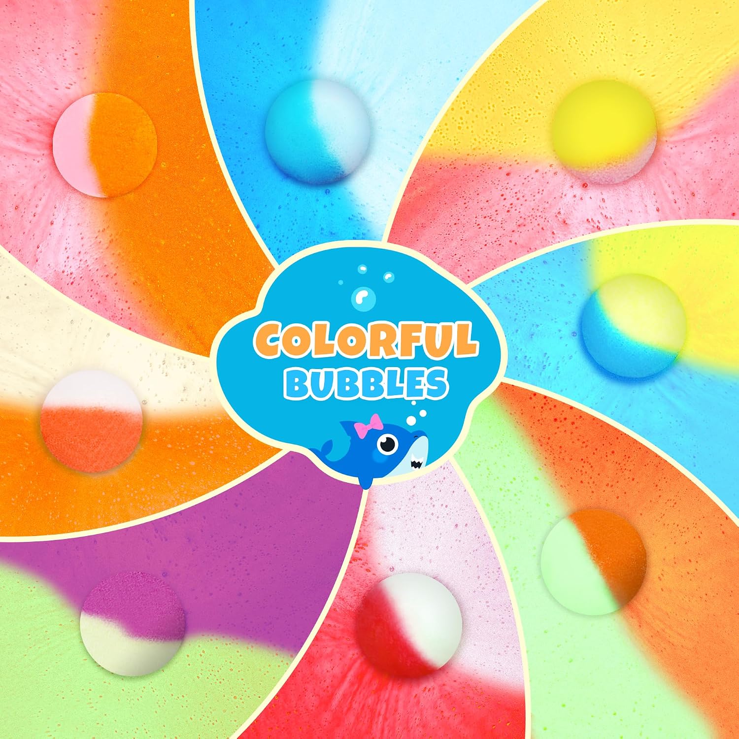 Thumbnail 5 de 48pcs Kids Bath Bomb Gift Set with Toy Inside – Safe Organic Colorful Bubble Bath