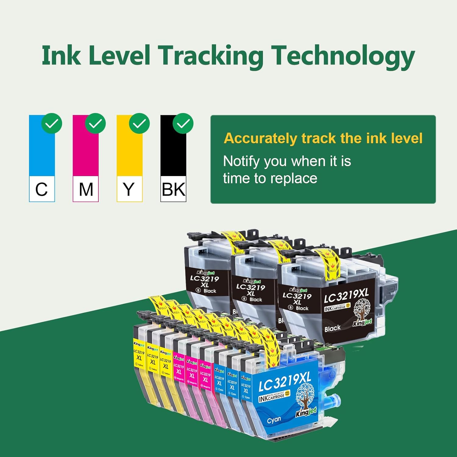 Thumbnail 1 de KINGJET LC3219XL ink multipack, 12-pack