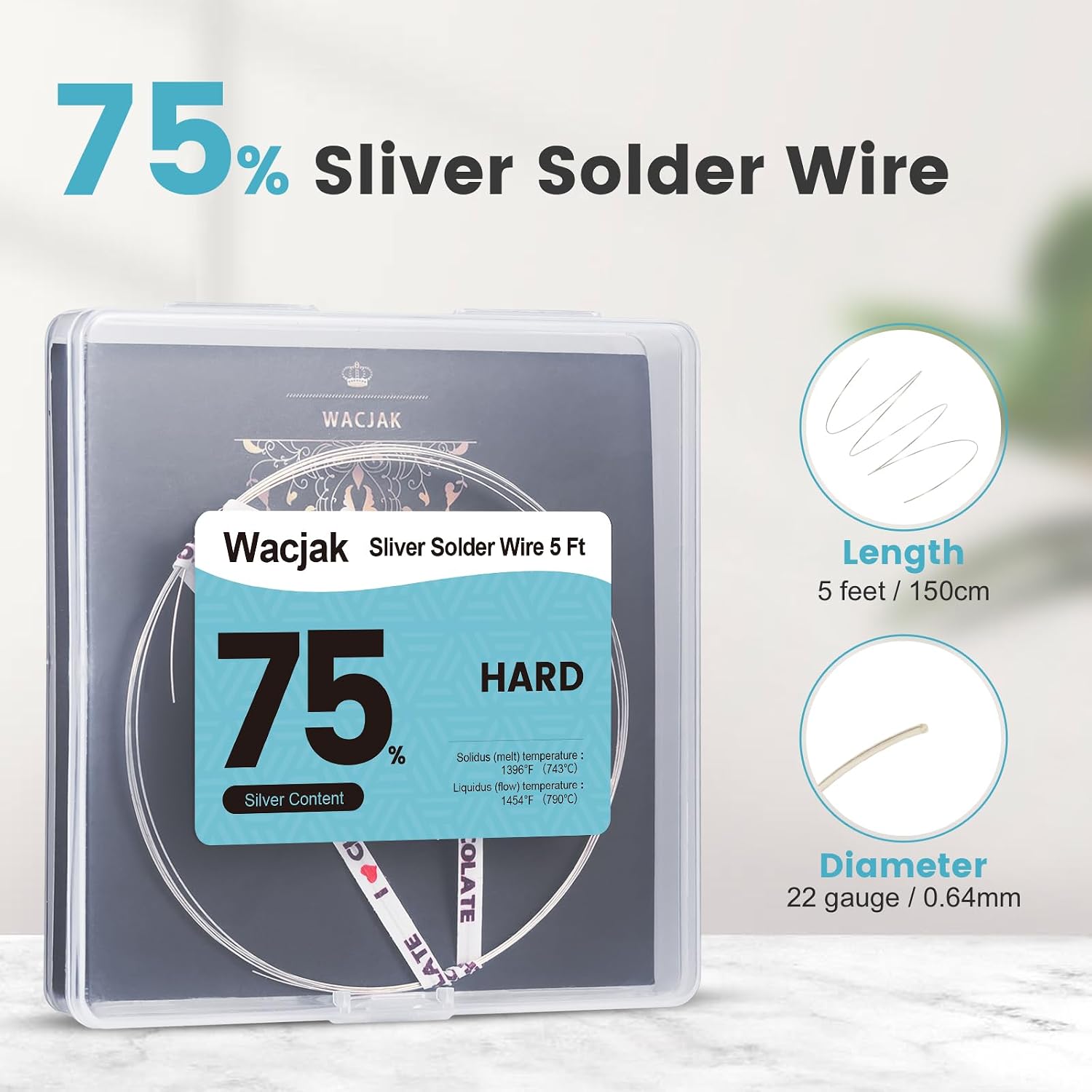 Detalle 2 de Wacjak Silver Solder Wire 22 Gauge