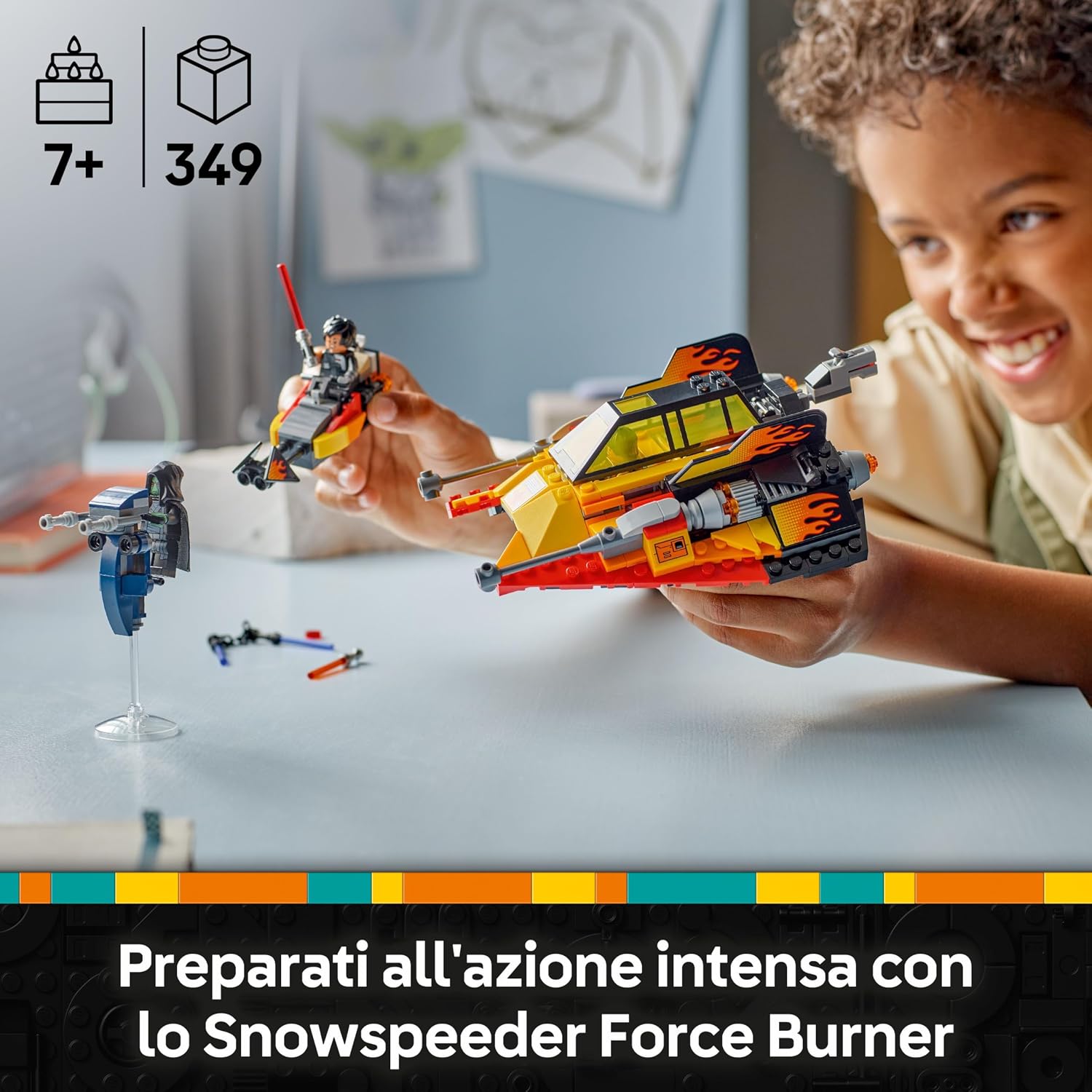 Detalle 2 de LEGO 75414 Snowspeeder Force Burner 🚀