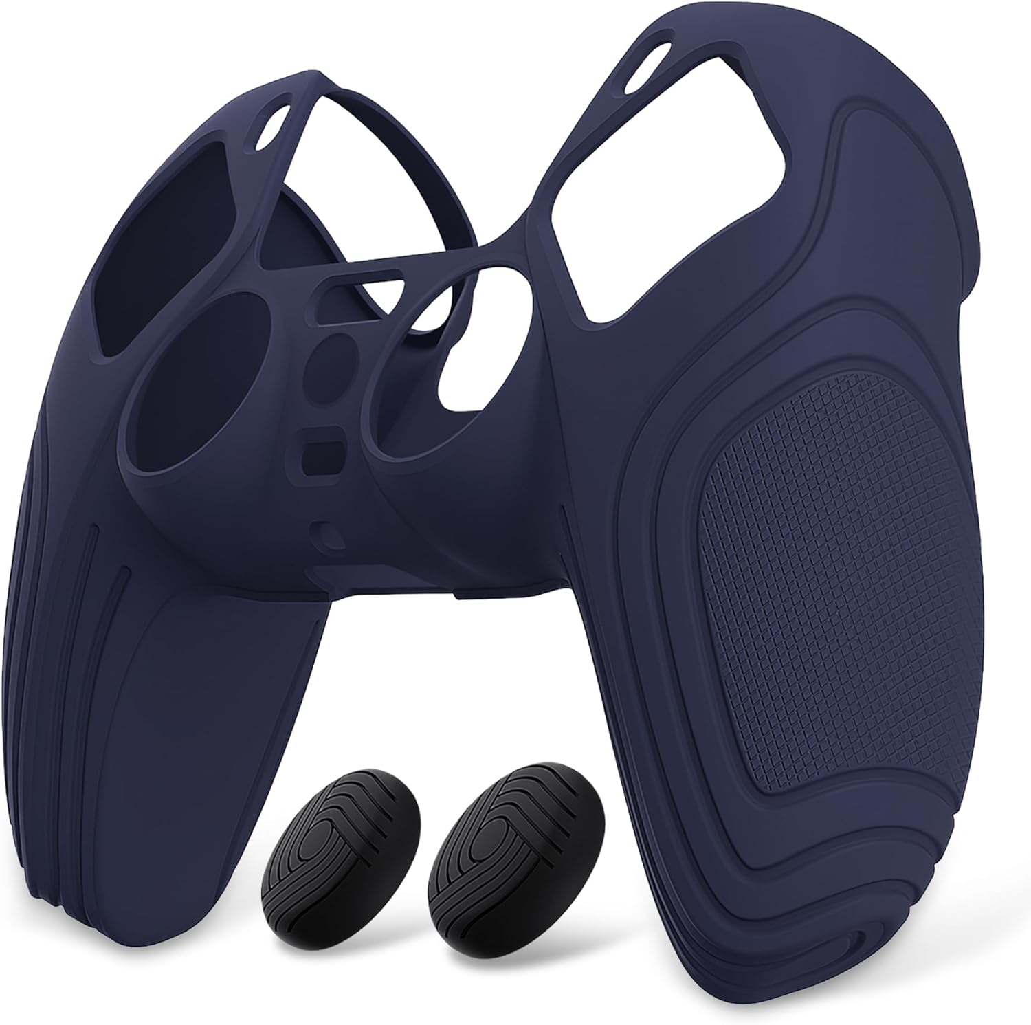 Thumbnail 1 de eXtremeRate PlayVital Samurai Edition Midnight Blue anti-slip controller grip skin for PS5