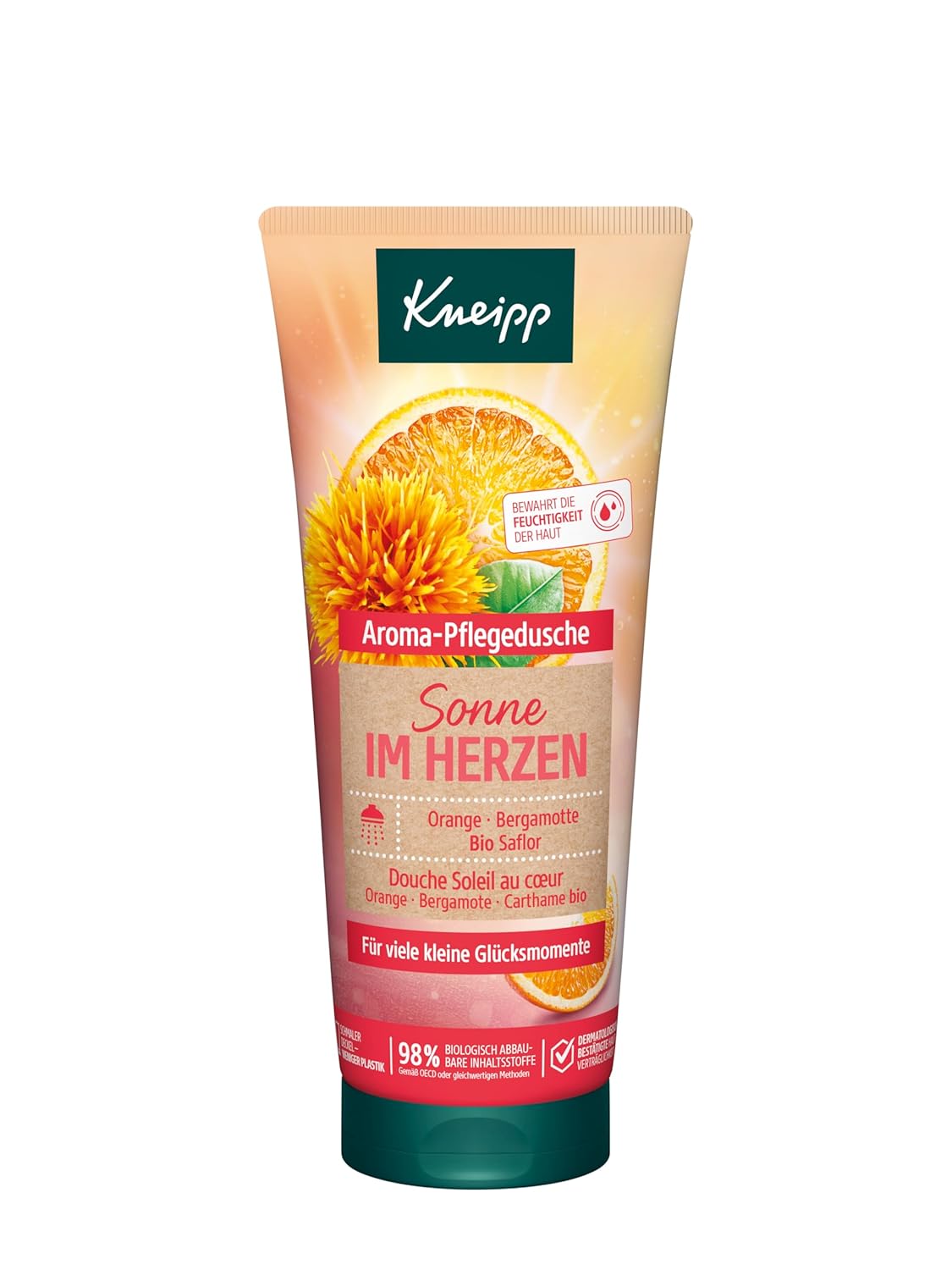 Thumbnail 1 de Kneipp Aroma-Pflegedusche „Sonne im Herzen“ Multipack (6 x 200 ml) mit Orange, Bergamotte & Bio Safloröl