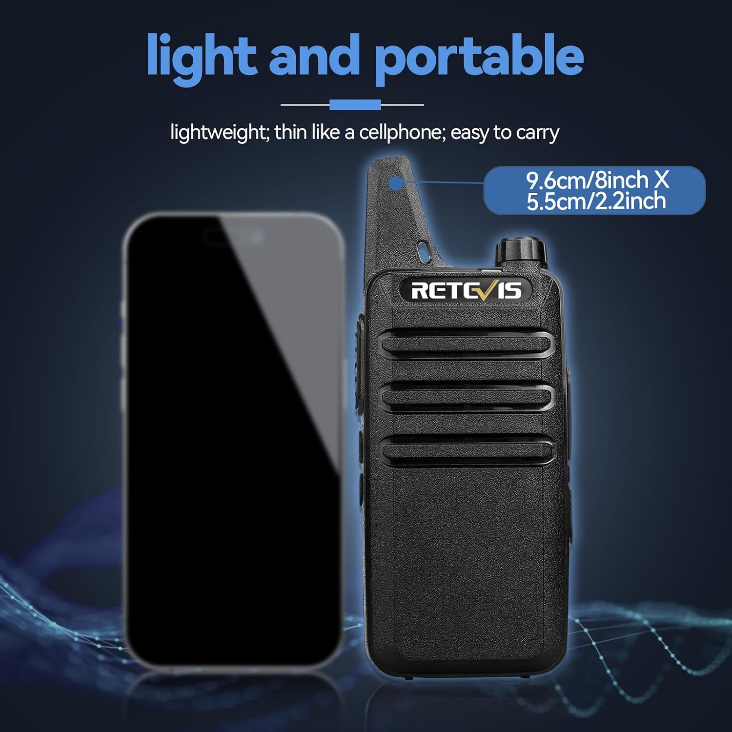 Thumbnail 1 de Retevis RT22 Walkie Talkies 2 Pack