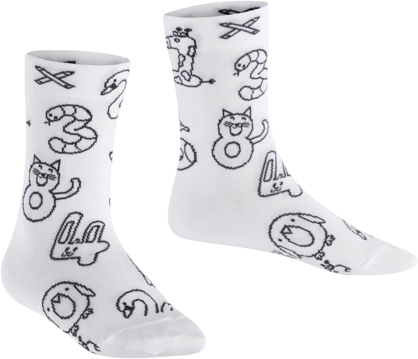 Detalle de FALKE mixte enfant Paint Your Own Socks – chaussettes respirantes en coton renforcé à personnaliser