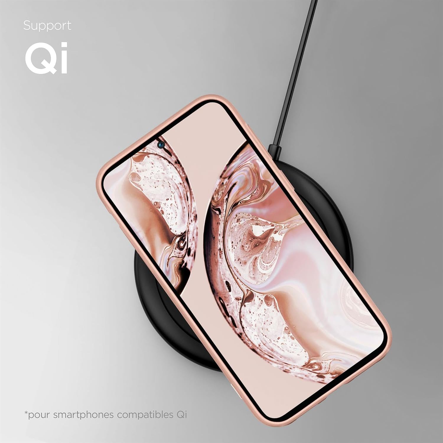 Thumbnail 4 de ONEFLOW - Coque de protection souple en silicone Rose pour Samsung Galaxy A35 5G