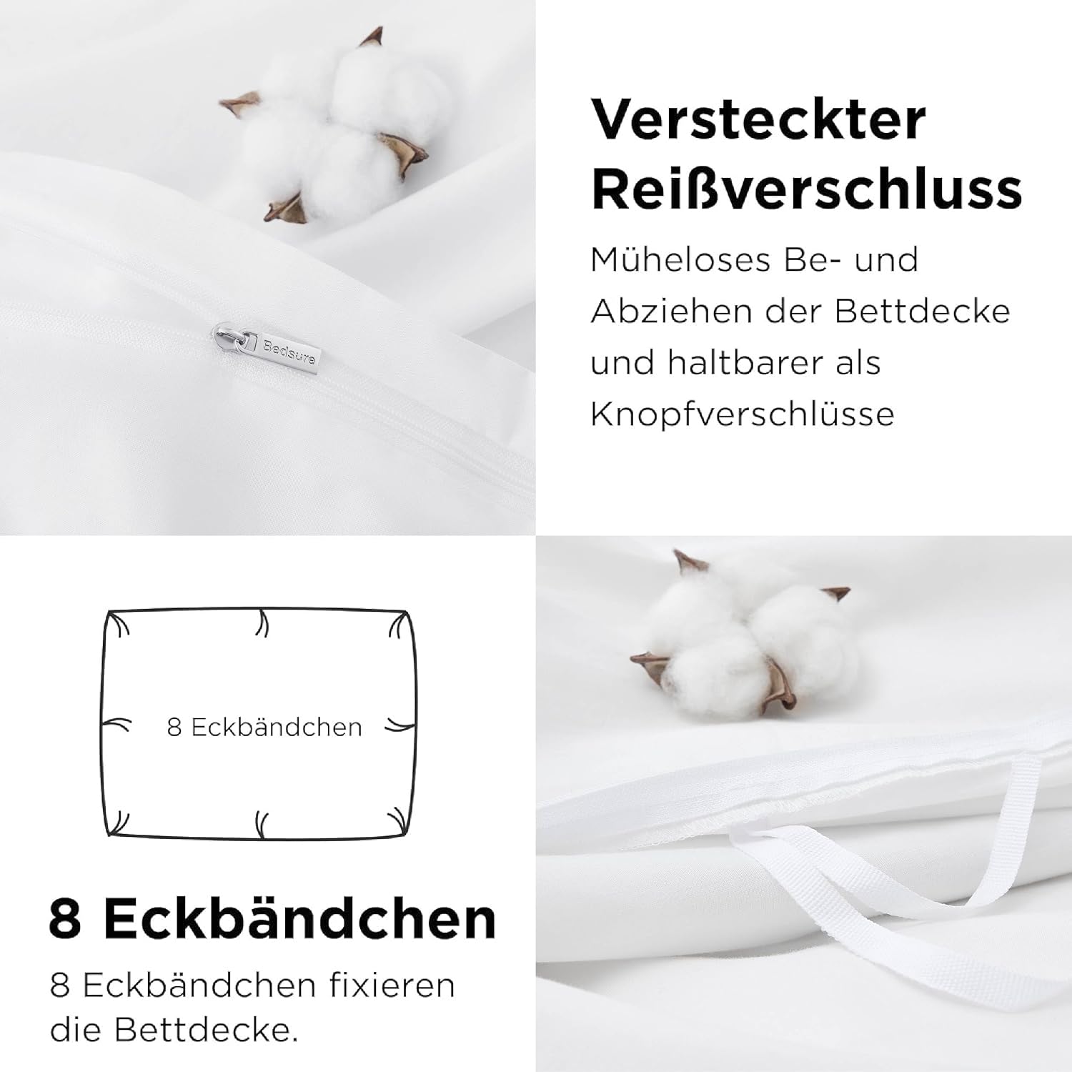Detalle 2 de BEDSURE Bettwäsche 135x200