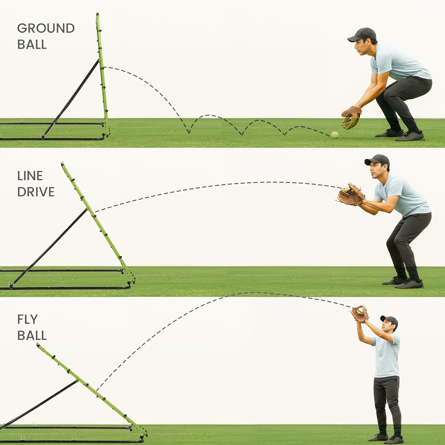 Detalle 2 de Baseball Rebounder Net 4x4.5 Ft Pitchback Trainer
