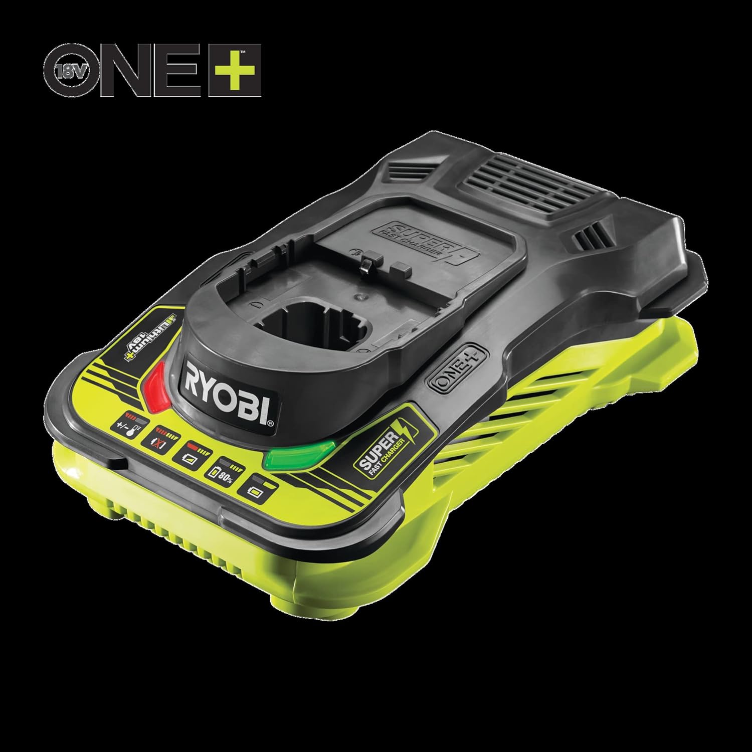 Detalle 2 de Confezione 2 batterie RYOBI 18V OnePlus 5,0 Ah LithiumPlus + caricabatterie ultra veloce RC18150-250-250
