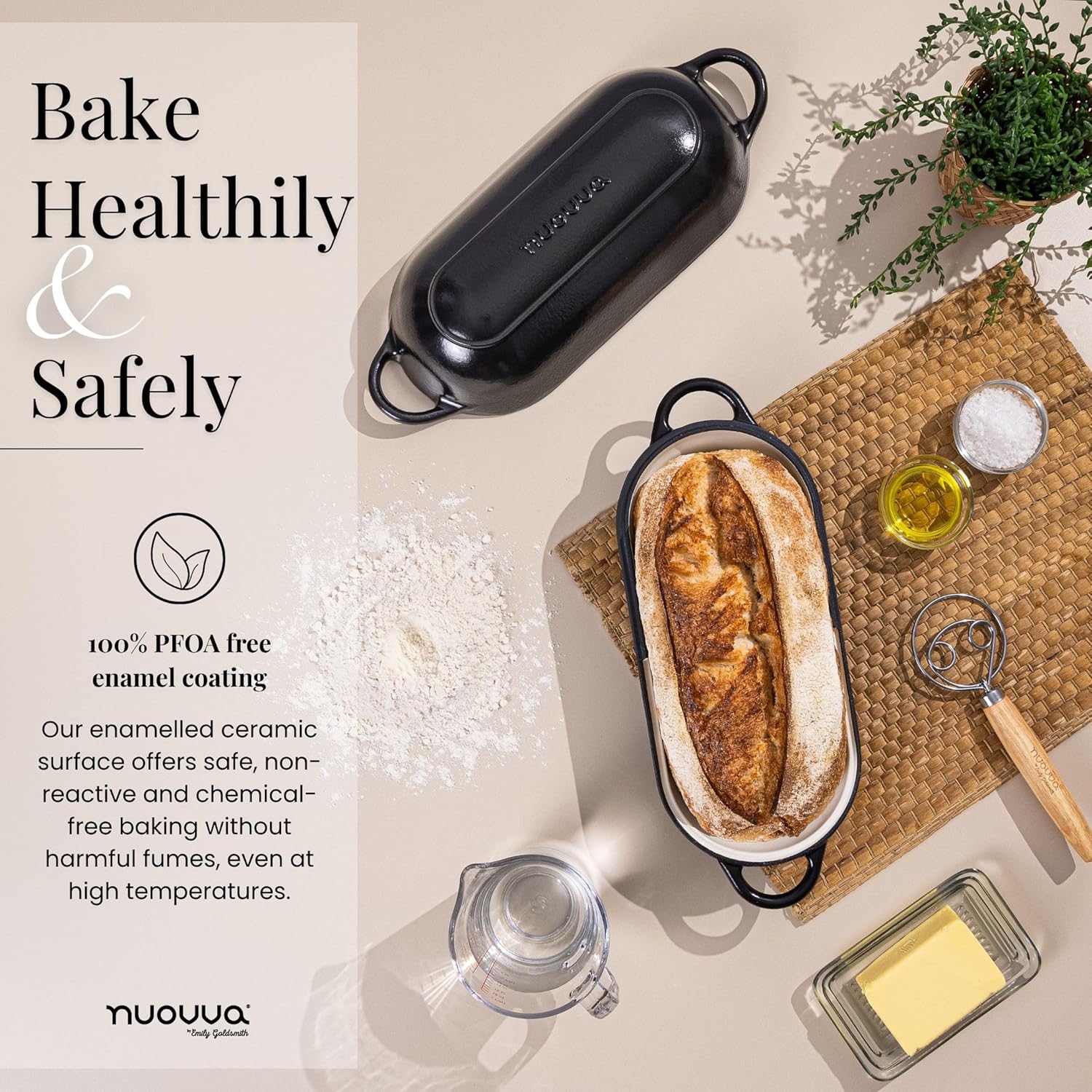 Thumbnail 5 de Nuovva Enamelled Cast Iron Bread Loaf Pot: A Practical Dutch Oven for Sourdough and Beyond