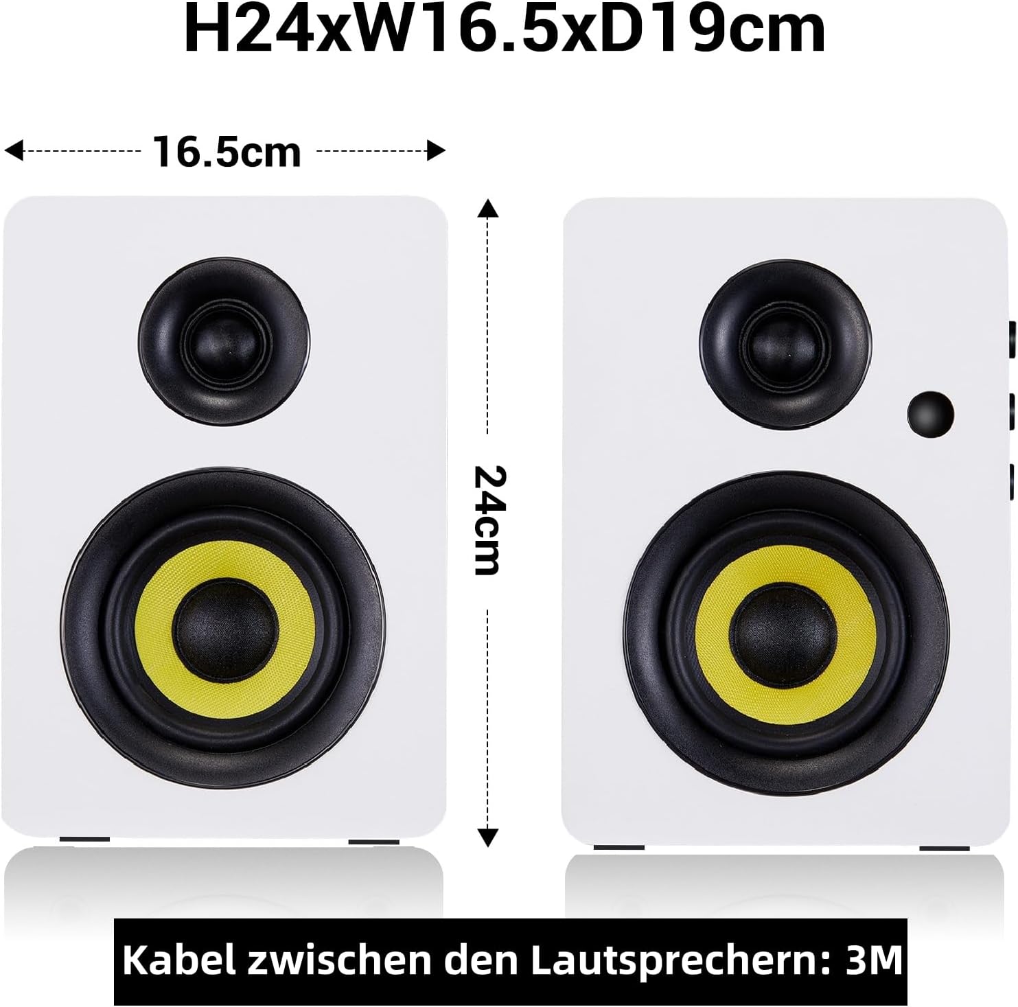 Thumbnail 1 de Sanyun SW206 4” HiFi Regallautsprecher